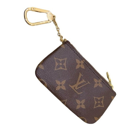 NWT Louis Vuitton leather zippered coin purse gold-tone clasp box & bag marked - Picture 6 of 10